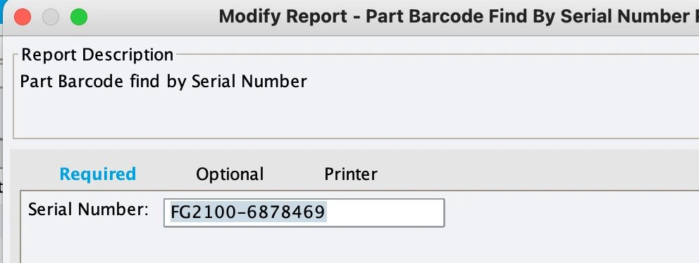 Dialog Part Barcode Find by SN.webp